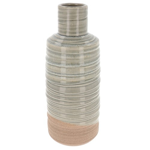 Grey Dip Bottle Vase