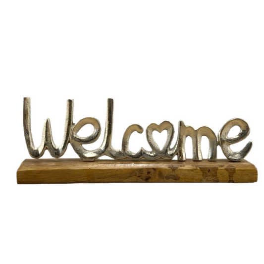 Metal Welcome sign